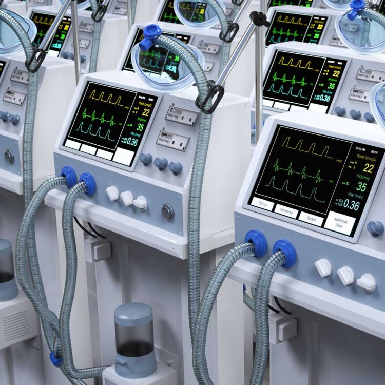Medical ventilators for delivering gas to patients